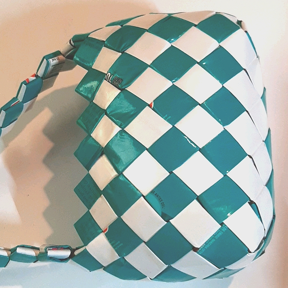 Woven Candy Wrapper Small Purse - image 4